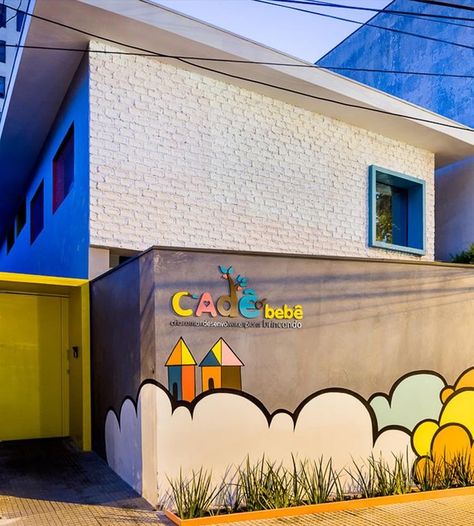 Daycare Exterior, Outdoor Kindergarten, Kindergarten Interior, Preschool Designs, Daycare Decor, Kids Cafe, Kindergarten Design, Kids Deco, Kindergarden Activities