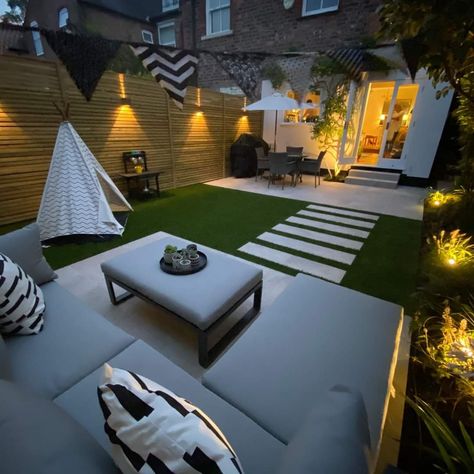 Small Back Garden Ideas Uk, New Build Garden Ideas Uk, North Facing Garden Ideas, Front Garden Ideas Uk, Small Garden Ideas Modern, New Build Garden Ideas, Garden Lighting Diy, Small Back Gardens, Garden Ideas Uk