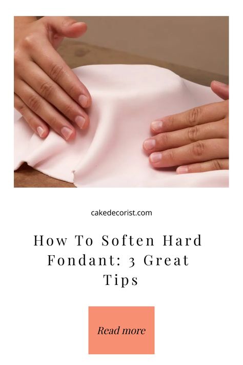 How To Apply Fondant On Cake, How To Soften Fondant, Delicious Cake Ideas, Working With Fondant, Spice Cake Mix, Baking Basics, Enjoy The Process, Fondant Decorations, Different Cakes