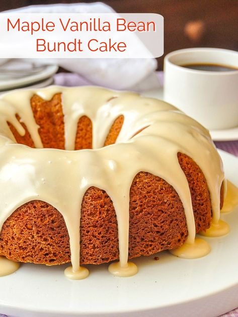 Vanilla Bean Bundt Cake, Cherry Pound Cake Recipes, Old Fashioned Baking, Vanilla Bundt Cake, Vanilla Bean Recipes, Witch Recipes, Everyday Cakes, Bundt Recipes, Vanilla Bean Cakes