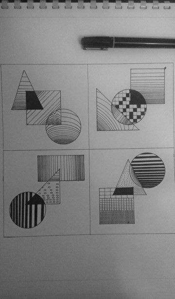 Principles Of Architectural Design, Shape Composition Drawing, 2d Composition Architecture, 2d Composition Geometric Shapes Drawing, 2d Composition Geometric Shapes, Shapes Design Art, Composition Of Geometric Shapes, Basic Shapes Design, Geometric Shapes Drawing