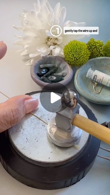 𝘋𝘦𝘯𝘪𝘴𝘦 𝘠𝘦𝘻𝘣𝘢𝘬 𝘔𝘰𝘰𝘳𝘦 on Instagram: "Trendy DIY Jewelry Making - Beading Tutorial - Handmade Jewelry Trends - How to make custom hammered wire earrings.  Full video can be found on my Y.T. Channel.   Visit my Y.T.- Denise Yezbak Moore for more DIY Jewelry making videos, tutorials, tips, and handmade tricks to help you get started with your handmade jewelry business. Learn to make unique jewelry and start your own jewelry making business. From boho to bling, I’ve got you covered! Follow on me on Instagram for daily beading inspiration.  Wishing you creative vibes ~ Denise  #beadedbracelet  #beadedjewelry  #diyjewelryidea #diycrafts #jewelrymaking #diyjewelry  #diyjewelry #diyjewelryidea #deniseyezbakmoore #beadedjewelryinfluencer #jewelrymaker #jewelrymakingprocess #jewelry # Handmade Jewelry Trends, Trendy Diy Jewelry, Jewelry Making Videos, Creative Vibes, Handmade Jewelry Business, Jewelry Making Business, Beading Inspiration, Trendy Diy, Making Videos