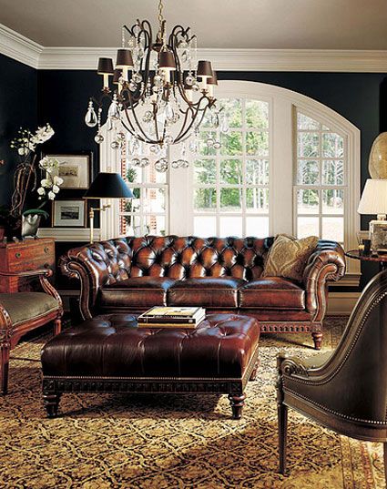 Flickr finds – chesterfields Chesterfield Sofa Living Room Ideas, Chesterfield Sofa Living Room, Chesterfield Living Room, Gallery Furniture, Front Room, 인테리어 디자인, Luxury Furniture, Leather Sofa, Sofa Design