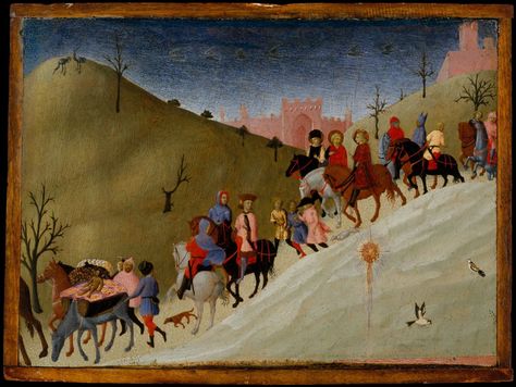 Sassetta The Journey of the Magi Three Magi, Spiritual Artwork, European Paintings, Grand Palais, Tempera, 15th Century, Pilgrimage, 16th Century, Metropolitan Museum Of Art