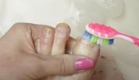 This is a guide to giving yourself a toenail makeover. Learn how to do a pedicure at home with this easy step-by-step beauty tutorial. Diy Toenail Designs Easy, Pedicure Tutorial, Base Coat Nail Polish, Diy Pedicure, Nail Base Coat, Beauty Tutorial, Cleaning Paste, Sharp Nails, Pedicure At Home