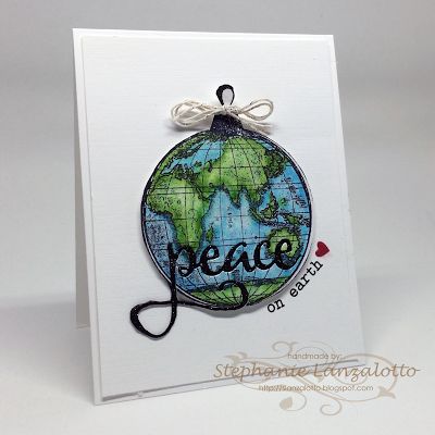 Peace Christmas Cards, Peace On Earth Christmas, Bulletin Boards Theme, Christmas Cards 2017, Cas Challenge, Hope Christmas, Ink Well, Homemade Greeting Cards, Peace On Earth