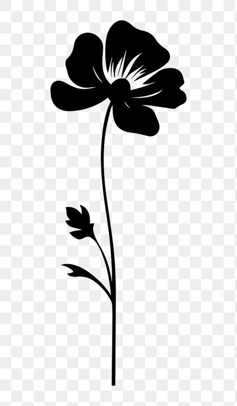 Laser Drawing, Daisy Silhouette, Line Drawing Flower, Flower Black And White, Flower Poppy, Png Flower, Flower Silhouette, Flower Black, White Line