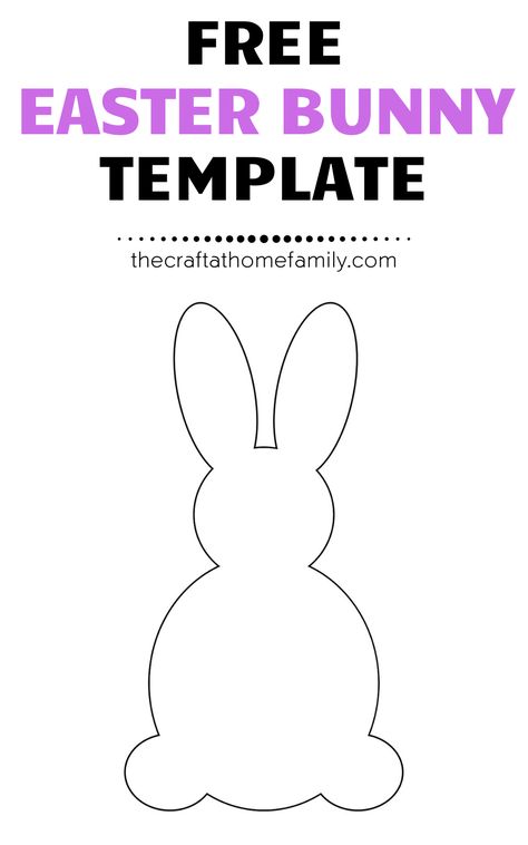 Torn Paper Bunny Craft, Bunny Art Projects For Kids, Easter Crafts 2-3, Easter Bunny Cut Out Free Printable, Easter Bunny Cutouts Free Printable, Construction Paper Easter Crafts Ideas, Construction Paper Bunny, Felt Easter Bunny Template, Bunny Shapes Templates