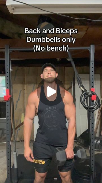 Back And Bicep Workout Dumbell, Dumbbell Bicep Workout, Leg Workouts For Men, Dumbbell Leg Workout, Dumbbell Chest Workout, Big Biceps Workout, Bicep Exercises, Leg And Ab Workout, Fitness Legs