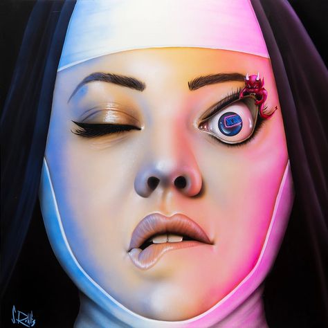 Scott Rohlfs Art Comic Heroes Art, Painter Photography, Dark Sense Of Humor, Hip Hop Art, Figurative Artists, Bad Habit, Illusion Art, Anatomy Art