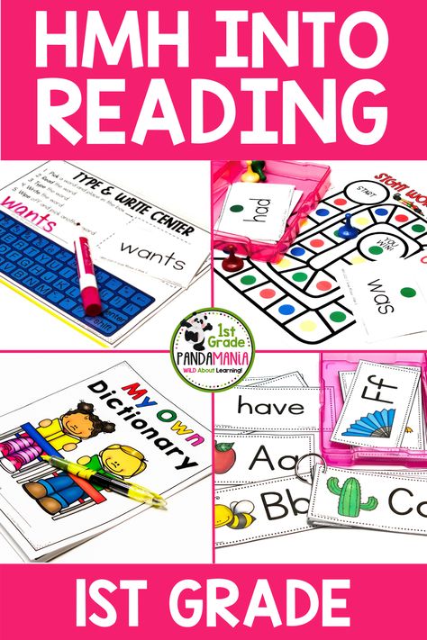 No more searching for extra guided reading activities for your HMH into Reading curriculum! I've created these supplemental sight words, spelling, and vocabulary activities that are designed to for you to establish a routine. Read more and check out all these awesome center activities here at 1stgradepandamania.com Reading 1st Grade, 1st Grade Sight Words, Hmh Into Reading, 1st Grade Spelling, Word Vocabulary, Sight Word Centers, Words Vocabulary, Writing Sight Words, Sight Word Fluency