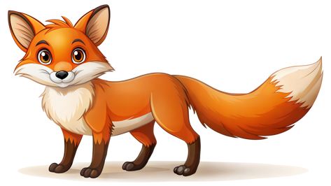 Cartoon Fox Walking on Transparent Background Fox Walking, Fox Clipart, Tree Saw, The Cartoon, Cartoon Background, Cityscape Photos, Logo Banners, Nature Backgrounds, Heart With Arrow