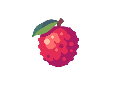 Lychee by Ivan Dubovik on Dribbble Lychee Tattoo, Fantasy Trinkets, Lychee Vector, Ivan Dubovik, Vegetable Character, Daily Illustration, Food Cartoon, Lucky Draw, Fruit Jewelry