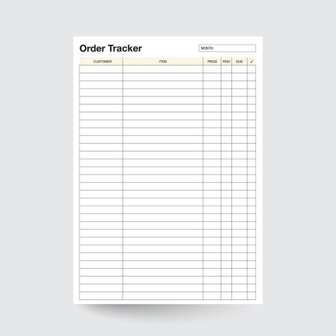 Order Tracker,Purchase Tracker,Order Form,Spending Tracker,Order Form Template,Order Log,Order List,Order Tracker Form,Business Form,Tracking Order,Order Form Worksheet Purchase Tracker, Order Tracker, Tracker Free, Order Form Template, Spending Tracker, Form Template, Order Form, Vector Free, Clip Art