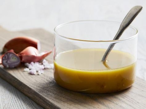 Get Sherry-Shallot Vinaigrette Recipe from Food Network Chopped Salad Dressing, Low Carb Salad Dressing, Shallot Vinaigrette, Alex Guarnaschelli, Vinaigrette Dressing Recipe, Keto Salad, Sherry Wine, Vinaigrette Recipe, Salad Dressing Recipes Homemade