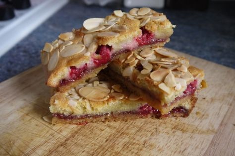 Bakewell Traybake, Traybake Cake, Bakewell Cake, Mr Kipling, Cake Transport, Cherry Bakewell, Kitchen Drawer, Cherry Flavor, After School Snacks