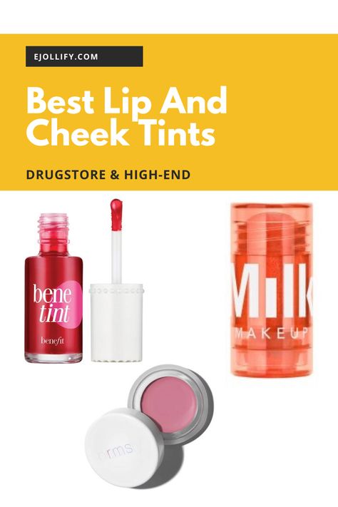 Best cheek and lip tints are multi-tasking products that don’t give you an overly-done makeup. With these tints, you can’t tell where your bronzer ends and your blush starts. They blend in and adapt to your skin and they look incredibly natural. From drugstore to high end, here are 9 of the best lip and cheek tints for the ultimate natural makeup look! Best Cream Highlighter, Glowing Skin Makeup, Korean Lips, Lip Tints, Lip And Cheek Tint, Natural Makeup Look, Cream Highlighter, Natural Blush, Cheek Tint