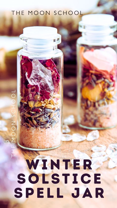 3 Essential Winter Solstice Spells to Cast this Yuletide Yule Jar Spell, Witches Brew Essential Oil Blend, Make It Snow Spell, Yule Altar In A Jar, Diy Spell Kit, Winter Solstice Spell Jar, Garlic Protection Spell, Birthday Spell Jar, Winter Solstice Rituals Witch