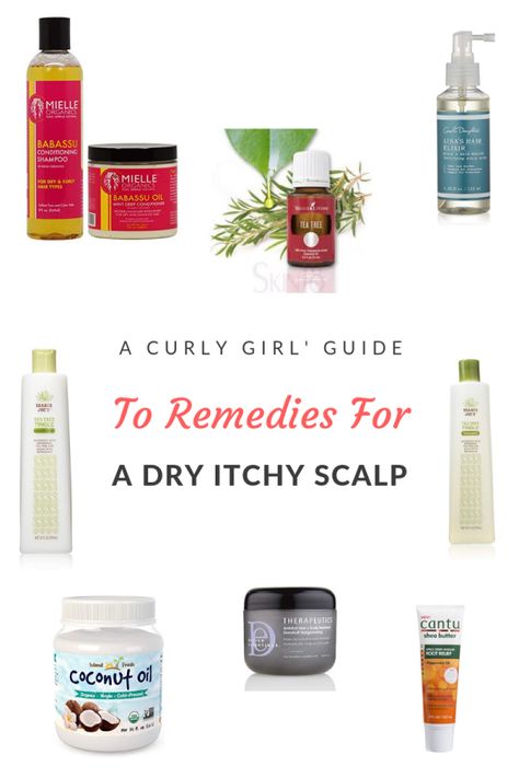 A Curly Girl''s Guide to Remedies for Dry, Itchy Scalp Dry Scalp Curly Hair, Itchy Dry Scalp Remedy, Itchy Scalp Remedy, Dry Scalp Remedy, Itchy Skin Remedy, Scalp Itch, Relaxed Hair Care, Hair Detox, Dry Itchy Scalp