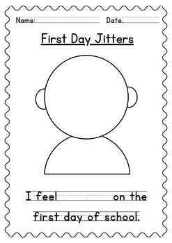 First Day Jitters: First Day Feelings Face Activity by Ms C in Second Jitter Glitter, Feelings Faces, First Day Jitters, Feelings Activities, School Reading, Teachers Pay Teachers, Teacher Store, First Day Of School, Educational Resources