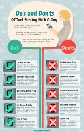 Text Flirting Dos And Don'ts #Infographic Text Flirting, Flirt Text Messages, Flirting Messages, Flirting Body Language, Meme Page, Online Dating Advice, Flirting Quotes For Her, Flirting Quotes Funny, Flirting Texts