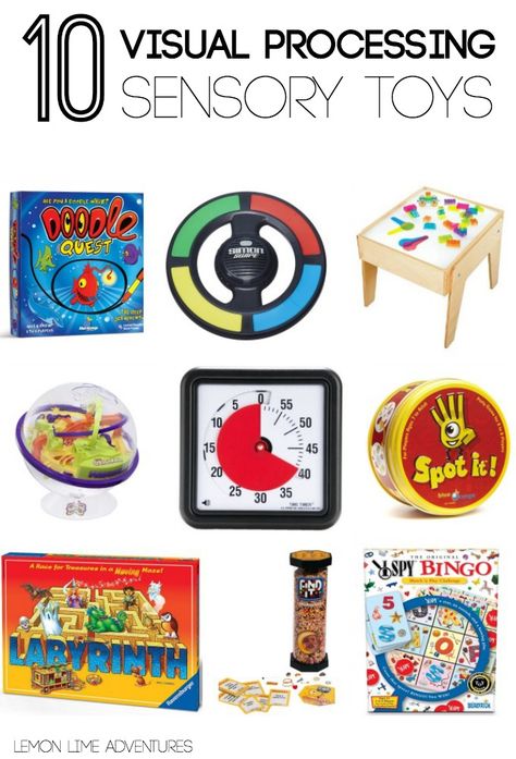 Visual Processing Sensory Toys  Sensory gifts for kids | Part of an awesome gift guide covering multiple sensory systems. I never would have thought of these! Visual Processing Activities, Sensory Processing Activities, Visual Processing, Visual Tracking, Sensory Therapy, Sensory Motor, Sensory System, Community Services, Sensory Diet