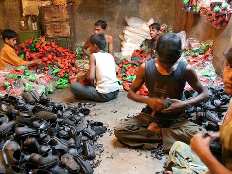 Children work in a shoe factory in Lalbagh, Bangladesh (AAP) Factory Work, Shoe Factory, Forced Labor, Poor People, Working With Children, The Truth, Labor, Human, Travel