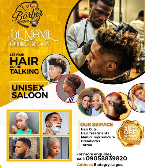 Social media flyer Hear Cut, Itunes Card, Barbershop Design, 50 Hair, Graphic Design Flyer, Social Media Flyer, Flyer Design Inspiration, World Design, Business Checks