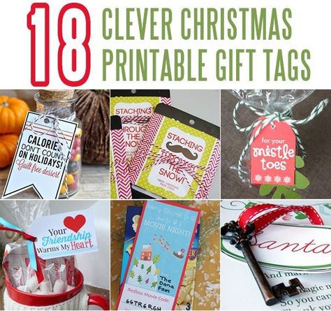 So here are 18 Christmas Gift Tags to help with your gift giving this year! Dollar Diy, Cash Gifts, Pinterest Christmas, Thrifty Thursday, Gift Wrapping Techniques, Free Printable Gifts, Printable Gift Tags, Free Printable Gift Tags, Christmas Gift Tags Printable