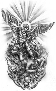 Gardian Angel Tattoo, St Michael The Archangel Tattoo, Angel Sleeve Tattoo, Gardian Angel, Archangel Michael Tattoo, St Michael Tattoo, Michael Tattoo, Electric Angel, Archangel Tattoo