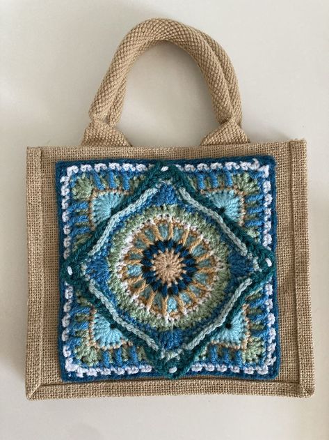 Summer Crochet Jute Bag Gift, Coastal Colour Scheme, Beach Season Crochet Jute Bag, Artisan Summer Crochet Jute Bag, Luxury Eco-friendly Crochet Jute Bag, Eco-friendly Jute Crochet Bag, Orange Colour Scheme, Crochet Jute Bag, Coastal Color Scheme