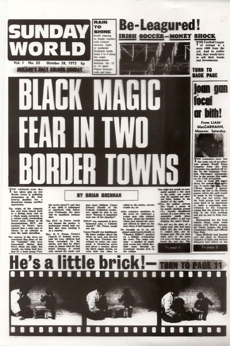 Satanic panic: how British agents stoked supernatural fears in Troubles: http://www.theguardian.com/uk-news/2014/oct/09/satanic-panic-british-agents-stoked-fears-troubles #TheTroubles Satanic Panic, Northern Irish, The Exorcist, Roman Catholic Church, British Army, Uk News, Belfast, Black Magic, Northern Ireland