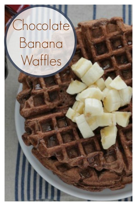 Chocolate Banana Waffles: Easy and Allergy-Friendly! Banana Waffles 3 Ingredient, Healthy Waffle Recipe Kids, Banana Waffles Easy, Gluten Free Chocolate Waffles, Banana Waffles Healthy, Chocolate Protein Powder Waffles, Banana Chocolate Waffles, Banana Chocolate Protein Pancakes, Whole Wheat Waffles