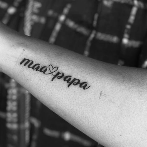 Papa Name Tattoo, Maa Name Tattoo, Papa Tattoo, Name Tattoo, Tattoos, Quick Saves