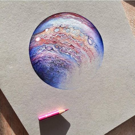 🎊🎉 FEATURED ARTIST -> @georgina_kreutzer 🎉🎊 . . . .  Just use the hashtag #animeartistssquad to get a chance to be featured 😉. Also it would be nice if you leave a follow 🤓. @anime.artists.squad . . . . .  #world #jupiter #planet #tumblr #rainbow #colorexplosion #doodle #animation  #instaart #copicart #anime #manga #animeart #animeartist #animeartwork #fanart #sketch #sketchbook #artist #drawing #color #arts_help #traditional  #copic #art #artoftheday #artwork #ink Jupiter Drawing, Jupiter Planet, Colored Pencil Art Projects, Planet Drawing, Planet Colors, Architectural Designer, Colored Pencil Artwork, Crayon Art, Celestial Art