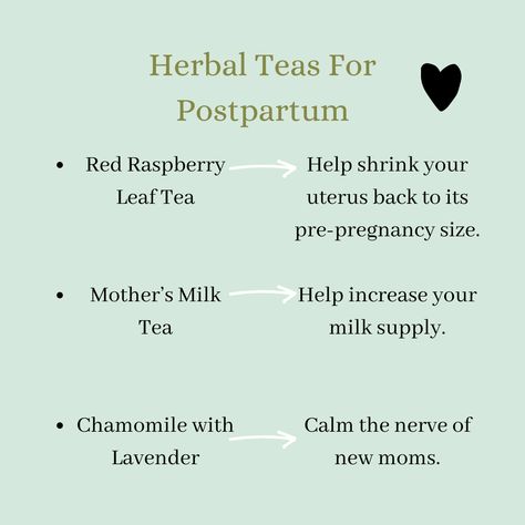 Postpartum Herbal Tea, Postpartum Tea Recipe, Postpartum Tea Blend, Post Partum Tea, Postpartum Drinks, Postpartum Teas, Postpartum Herbs, Healthy Postpartum Meals, Natural Motherhood