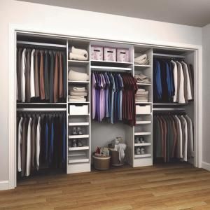 Closetmaid Selectives, Home Depot Closet, Wood Closet Systems, Basic Closet, Closet Planning, Closet Kits, Reach In Closet, Walk In Closet Design, Closet Design Layout