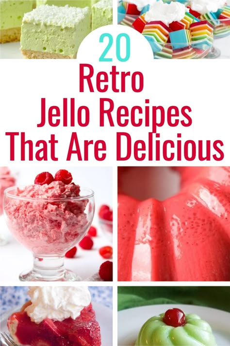 1950s Jello Recipes, 50s Jello Recipes, Weird Jello Recipes, Jello Fruit Recipes, 70s Jello Recipes, 60s Jello Recipes, Jello Made With Soda, What To Make With Jello Packets, 1950s Jello Mold Recipes