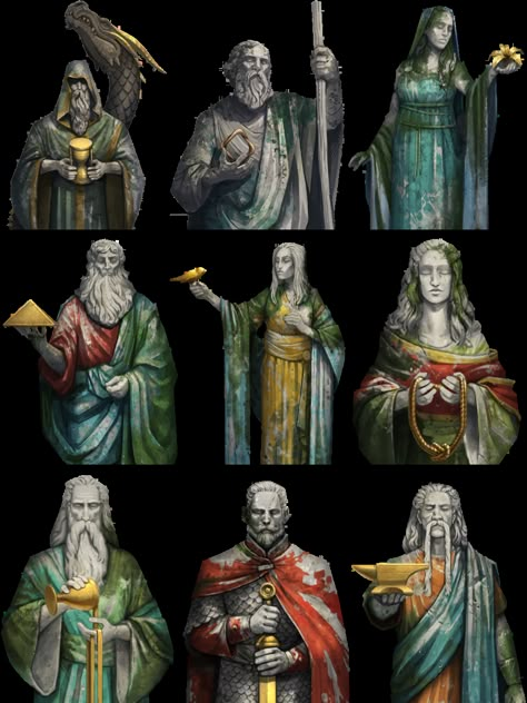 The Elder Scrolls Blades Artwork - Akatosh, Arkay, Dibella, Julianos, Kynareth, Mara, Stendarr, Talos, Zenithar Valenwood Elder Scrolls, Talos Elder Scrolls, Daedra The Elder Scrolls, Elder Scrolls Nord Art, Akatosh Elder Scrolls, Elder Scrolls Character Art, Mara Skyrim, Elder Scrolls Daedra, Elder Scrolls High Elf