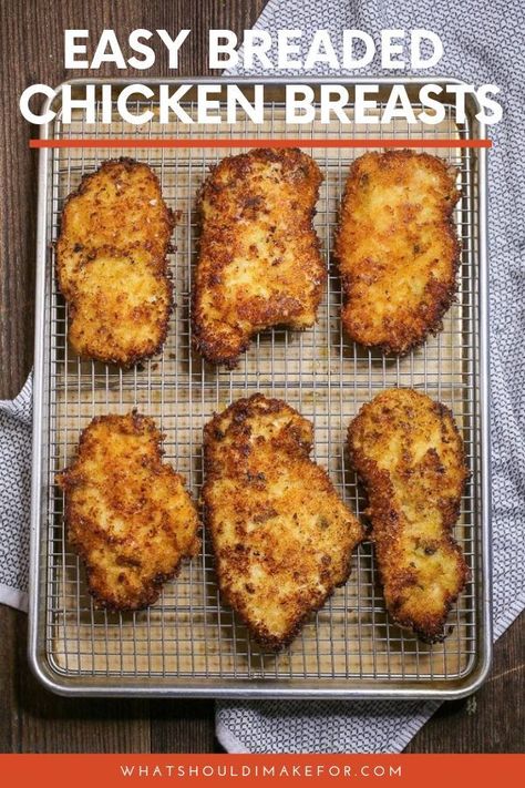 Baked Breaded Chicken Breast Recipes, Jagerschnitzel Recipe, Baked Breaded Chicken Breast, German Dinner, Chicken Breast Oven Recipes, Baked Breaded Chicken, Panini Recipes Chicken, Schnitzel Recipe, Chicken Boneless Breast Recipes