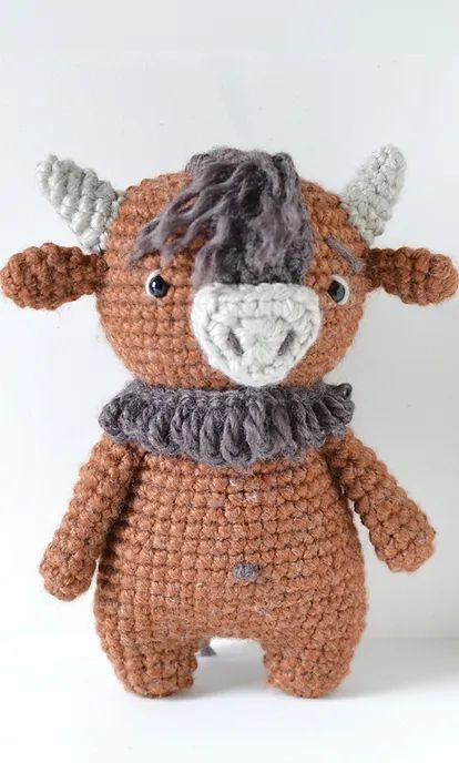 Cody the Bison Free Crochet Patterns By Elisa's Crochet Crochet Ornament Patterns, Crochet Xmas, Keep Working, Crochet Ornaments, Super Bulky Yarn, Bulky Yarn, Straight Stitch, Free Crochet Patterns, Amigurumi Free Pattern