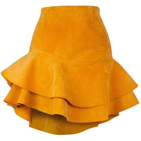 Yoke Skirt, Orange Mini Skirt, Frill Skirts, Ankara Skirts, Fitted Mini Skirt, Dr Martens Outfit, Frilly Skirt, Rok Mini, Frill Skirt