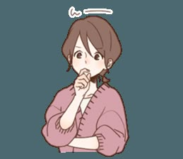 Thinking Pose, Sticker Line, Minimal Drawings, Anime Expressions, 캐릭터 드로잉, Comic Drawing, Drawing Expressions, Cute Cartoon Pictures, Chibi Drawings