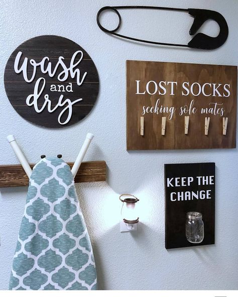 Laundry Room Decor Diy, Laundy Room, Laundry Room Sign, Room Storage Diy, Dream Laundry Room, Farmhouse Laundry, Farmhouse Laundry Room, Laundry Room Inspiration, Laundry Room Remodel