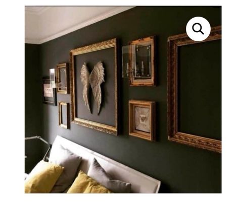 Empty Frames Decor, Gold Frame Gallery Wall, Empty Picture Frames, Mirror Gallery, Mirror Gallery Wall, Decorative Frames, Picture Gallery Wall, Gallery Wall Art Set, Gallery Wall Decor