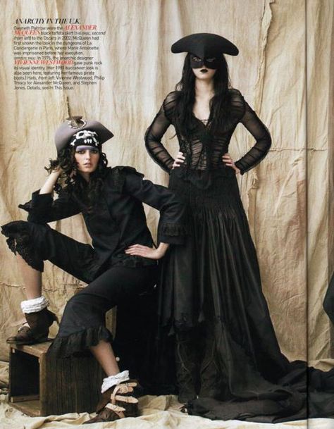 Goth pirates Basic Halloween Costume Ideas, Basic Halloween Costume, Goth Pirate, Basic Halloween Costumes, Fashion Study, Architectural Fashion, Ahs Coven, Female Pirate Costume, Carnival Circus