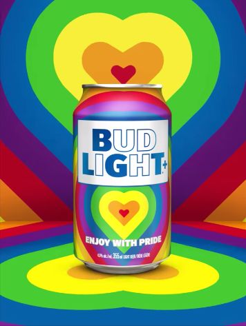 Bud Light produces rainbow-coloured beer can in support of LGBTQ+ community Bud Light Can, Canadian Beer, Summer Friday, Bud Light Beer, Limited Edition Packaging, Fanta Can, Beer Company, Rainbow Light, Light Beer