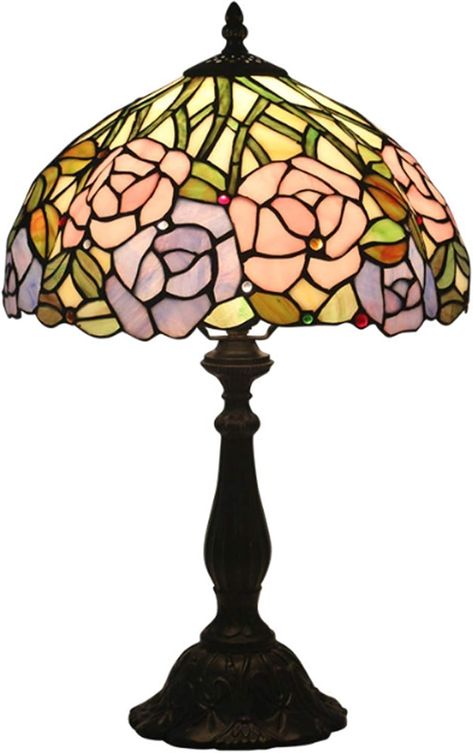 BTZHY Tiffany Style Floor/Table Lamps,Tiffany Style Table Lamp Luxury Retro Table Lamp Stained Glass Lampshade for Study Living Room Bedroom Bar Bedside Table Vintage Reading Lamp : Amazon.co.uk: Lighting Stained Glass Lamps Vintage, Vintage Tiffany Lamp, Tiffany Lampshade, Stained Glass Lampshade, Lamp Amazon, Table Lamp Luxury, Lamp Luxury, Vintage Reading, Vintage Bedside Table