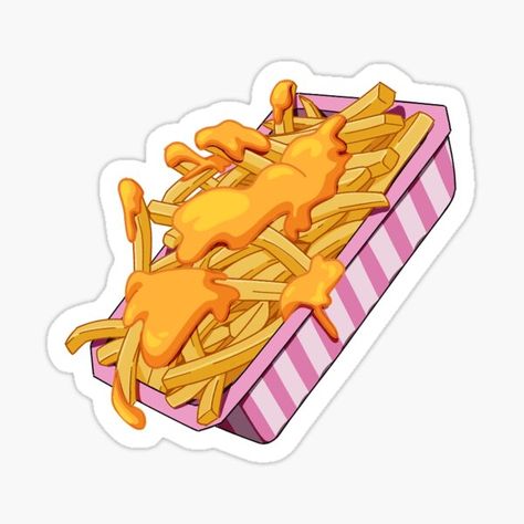 Fries Sticker, Mean Girls Aesthetic, Toaster Strudel, Tie Dye Birthday, Glen Coco, Candy Grams, Cheese Fries, Halloween Stickers, All Love