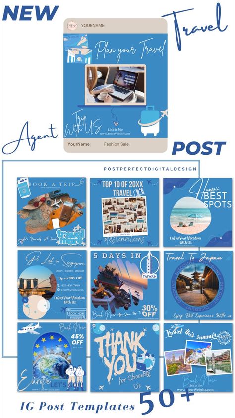 Instagram Post, Engagement, Booster creative, Canva, social media stories posts, PDF, Editable,Drag and Drop, customizable, digital template, social media templates, instagram, branding kit, digital download package. Our templates save you significant time and keep your marketing on brand. Simply edit text, change fonts and add your contact details!
Our templates are editable in Canva that EASY to use and FREE, for business, bloggers, marketing, branding, and more! Travel Agent Marketing, Travel Agent Instagram, Canva Edit, Enjoy Your Vacation, Media Sosial, Travel Instagram, Marketing Strategy Social Media, Holiday Rental, Canva Templates